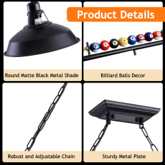 OEM 3-Light Pool Table Pendant Light Manufacturer