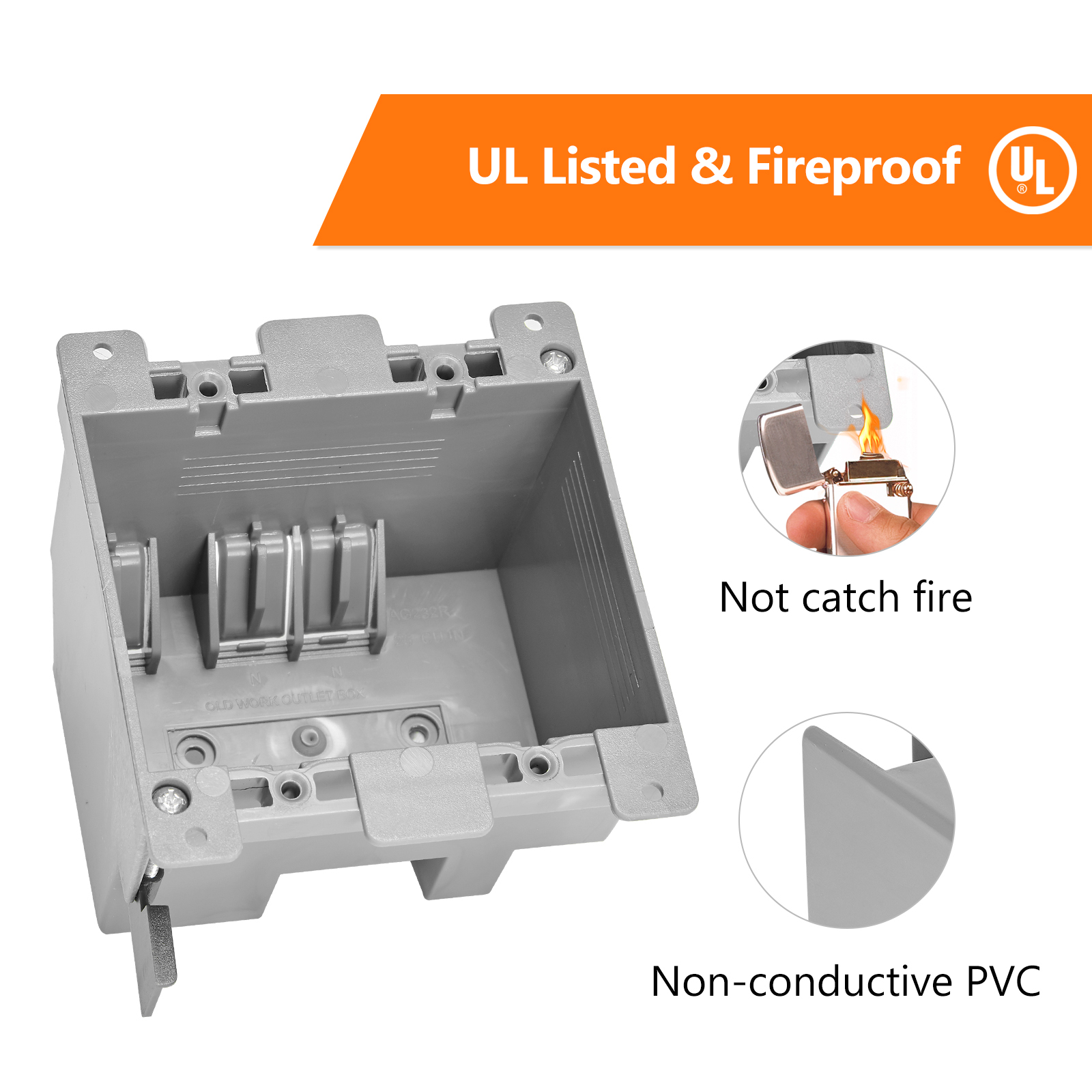 2 Gang Old Work Electrical Box | OEM Factory