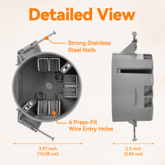 Round Ceiling Electrical Box | UL Listed OEM Factory
