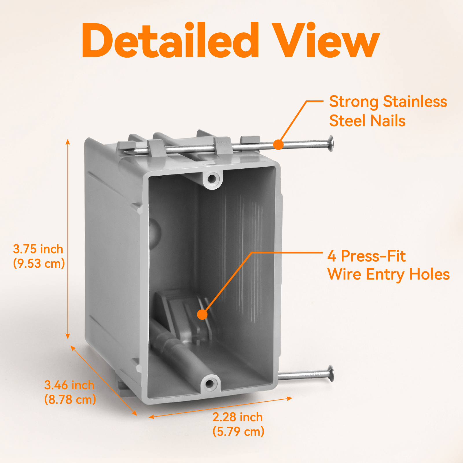 1 Gang New Work Electrical Box | UL Listed OEM Supplier