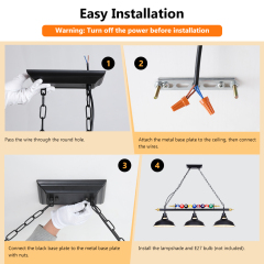 OEM 3-Light Pool Table Pendant Light Manufacturer