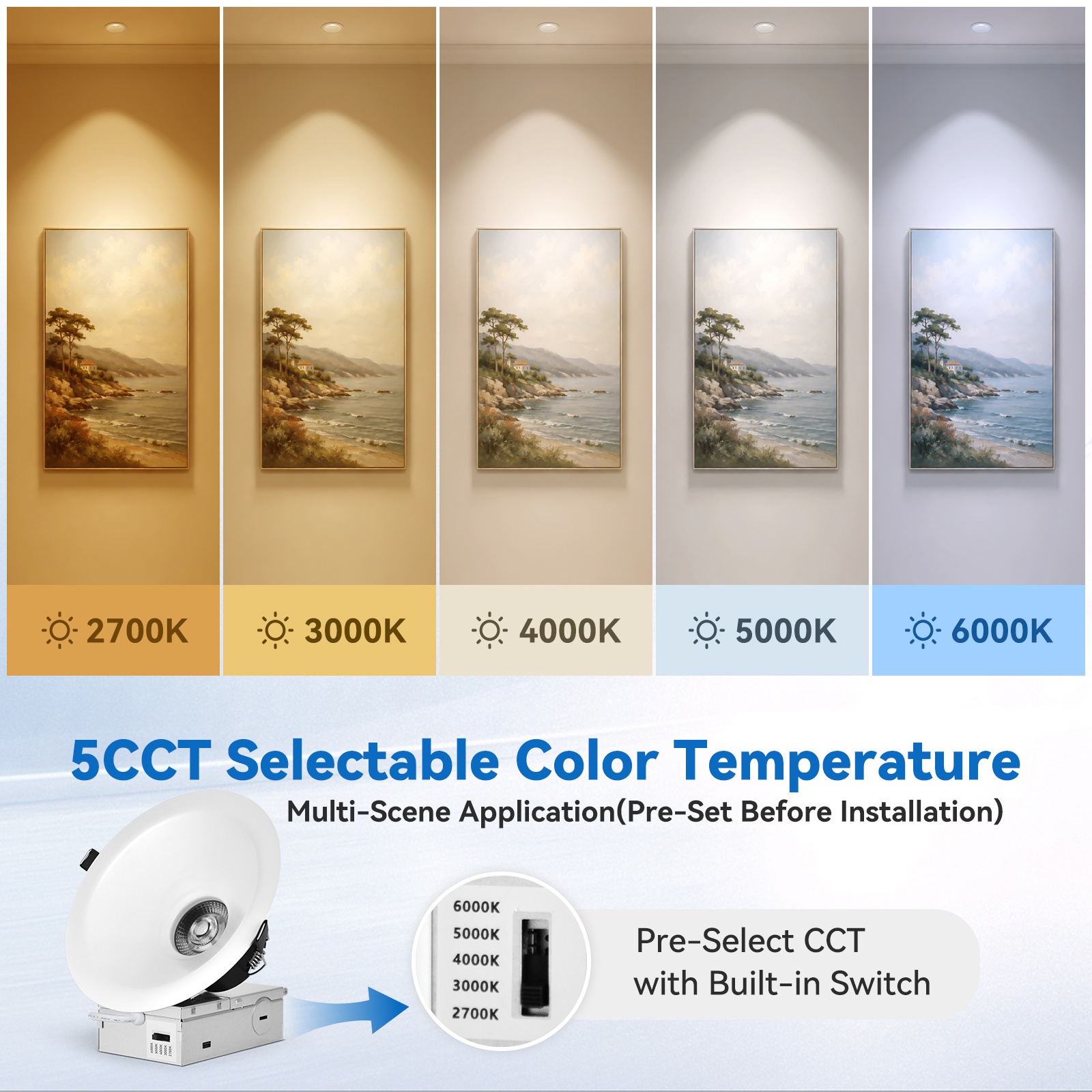 6 Inch Anti Glare COB Recessed Spot Light Supplier Factory