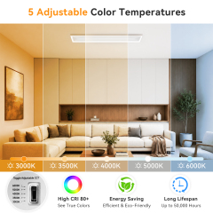 1x4 LED Surface Mount Panel Light with Night Light
