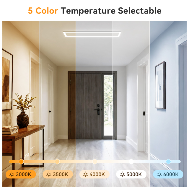 1x4 LED Surface Mount Panel Light with Skylight