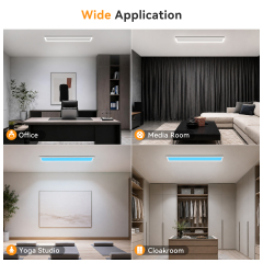 1x4 LED Surface Mount Panel Light with Skylight