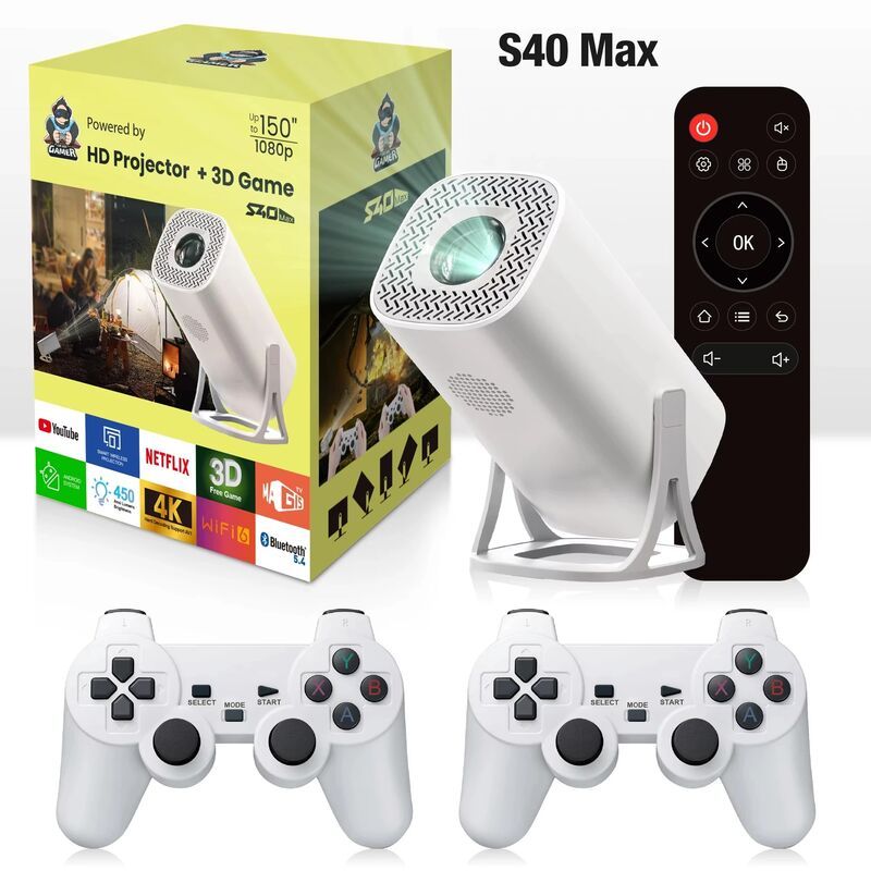 Оптовая продажа мини-проекторов S40 Max с эмулятором игр, возможностью воспроизведения видео в свободном стиле для домашнего кинотеатра, поддержкой видео 1080p и 720p для использования на открытом воздухе. Shenzhen Weihong Technology Co., Ltd., оптовая продажа мини-проекторов S40 Max с эмулятором игр, возможностью воспроизведения видео в свободном стиле для домашнего кинотеатра, поддержкой видео 1080p и 720p для использования на открытом воздухе.