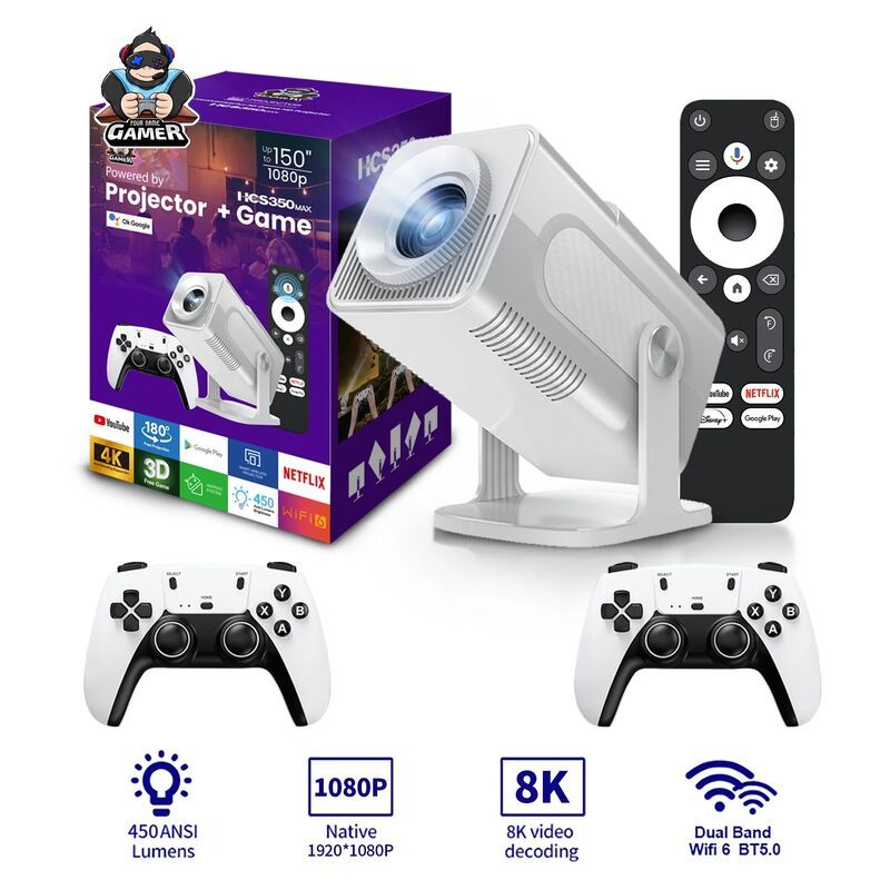 HCS350MAX Portable HD Video Retro Game Consoles 10000 Android 11 LCD Proyector Video Wifi Wireless Gamepad 3D Home Theater,Shenzhen Weihong Technology Co., Ltd.,HCS350MAX Portable HD Video Retro Game Consoles 10000 Android 11 LCD Proyector Video Wifi Wireless Gamepad 3D Home Theater