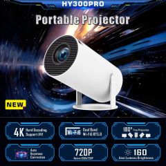 Портативный смарт-проектор HY300 Pro на Android 11 с поддержкой 4K-видео, Bluetooth и Full HD, короткофокусный, по заводской цене. Shenzhen Weihong Technology Co., Ltd.