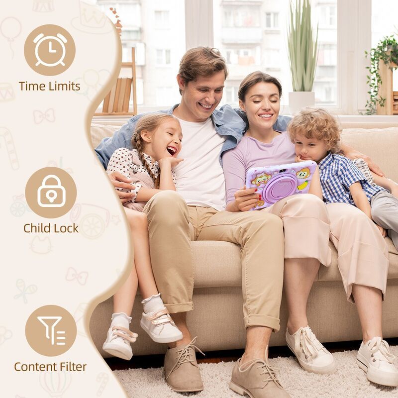 جهاز Npad701 اللوحي للأطفال، 7 بوصة، بنظام أندرويد، مضاد للسقوط، جهاز تعليمي مزود بتقنية بلوتوث WIFT، من إنتاج شركة Shenzhen Weihong Technology Co., Ltd.