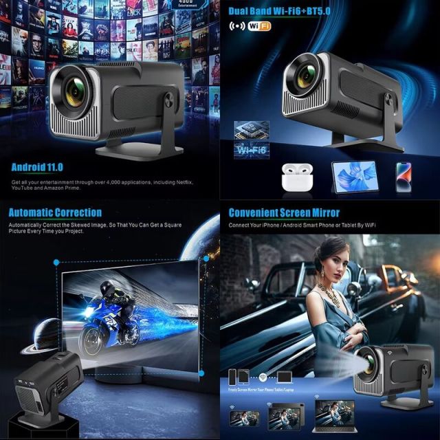 Wholesale HY320 Full Hd Home Theater Proyector Mini Smart Android Projectors Portable Outdoor Travel 4K Projector,Shenzhen Weihong Technology Co., Ltd.,Wholesale HY320 Full Hd Home Theater Proyector Mini Smart Android Projectors Portable Outdoor Travel 4K Projector