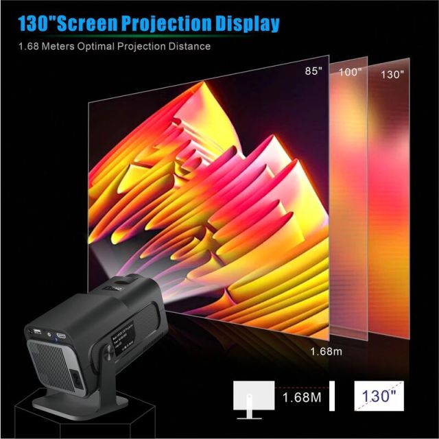 Factory Price HY320 Mini Projector Upgrade 4K Android 11 WiFi 6 BT 5.0 Allwinner H713 Home Outdoor Portable Projector,Shenzhen Weihong Technology Co., Ltd.,Factory Price HY320 Mini Projector Upgrade 4K Android 11 WiFi 6 BT 5.0 Allwinner H713 Home Outdoor Portable Projector