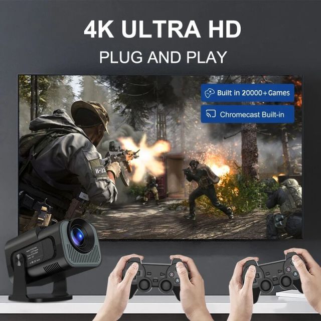 Projector HY320 MINI 2-IN-1 Professional Chip Android Projector With 2 Wireless Game Controllers Built-in 20000+ Games,Shenzhen Weihong Technology Co., Ltd.,Projector HY320 MINI 2-IN-1 Professional Chip Android Projector With 2 Wireless Game Controllers Built-in 20000+ Games