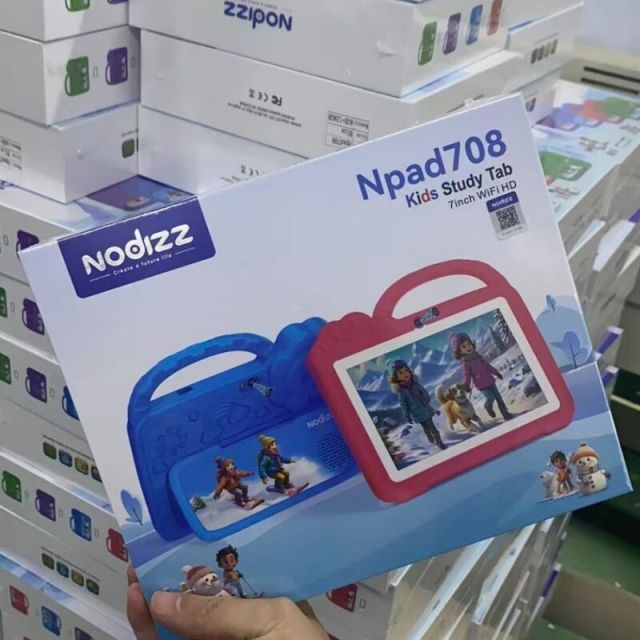 جهاز Npad708 اللوحي الجديد للأطفال، بنمط رسوم متحركة، بشاشة 7 بوصات، يعمل بنظام أندرويد، مناسب للتعلم والألعاب، هدية مثالية للأطفال. من إنتاج شركة Shenzhen Weihong Technology Co., Ltd.