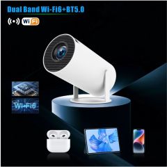 Портативный смарт-проектор HY300 Pro на Android 11 с поддержкой 4K-видео, Bluetooth и Full HD, короткофокусный, по заводской цене. Shenzhen Weihong Technology Co., Ltd.