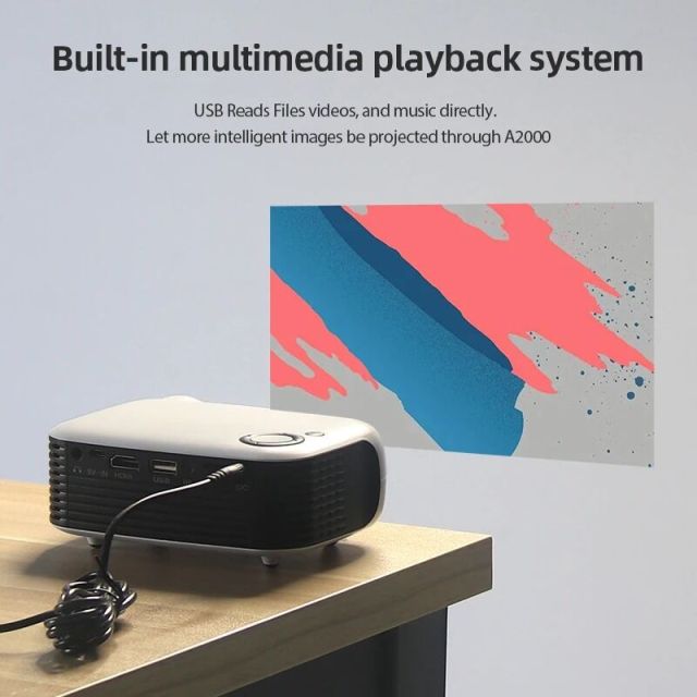 Портативный мини-проектор 3D LED для домашнего кинотеатра, игр, лазерный проектор, Smart TV BOX, Shenzhen Weihong Technology Co., Ltd., Портативный мини-проектор 3D LED для домашнего кинотеатра, игр, лазерный проектор, Smart TV BOX