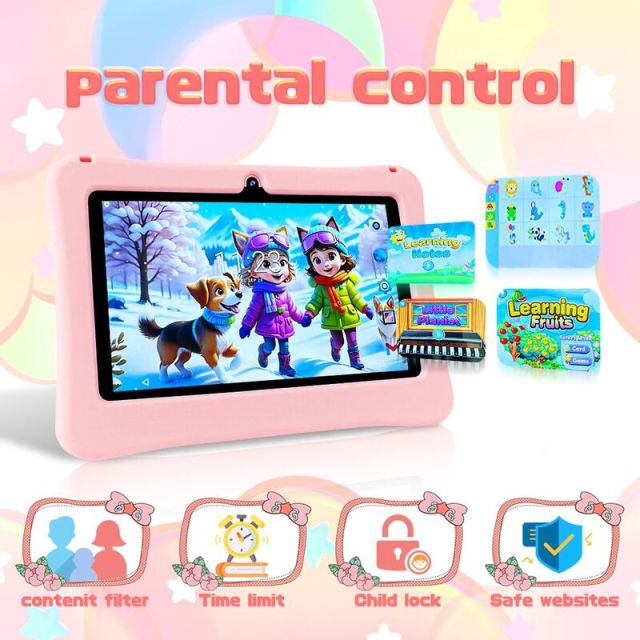 جهاز Npad701 اللوحي للأطفال، 7 بوصة، بنظام أندرويد، مضاد للسقوط، جهاز تعليمي مزود بتقنية بلوتوث WIFT، من إنتاج شركة Shenzhen Weihong Technology Co., Ltd.