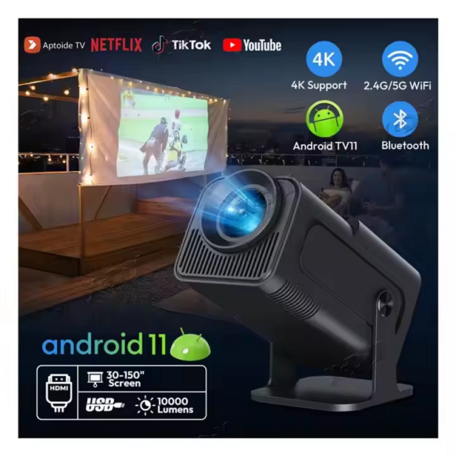 Factory Price HY320 Mini Projector Upgrade 4K Android 11 WiFi 6 BT 5.0 Allwinner H713 Home Outdoor Portable Projector,Shenzhen Weihong Technology Co., Ltd.,Factory Price HY320 Mini Projector Upgrade 4K Android 11 WiFi 6 BT 5.0 Allwinner H713 Home Outdoor Portable Projector