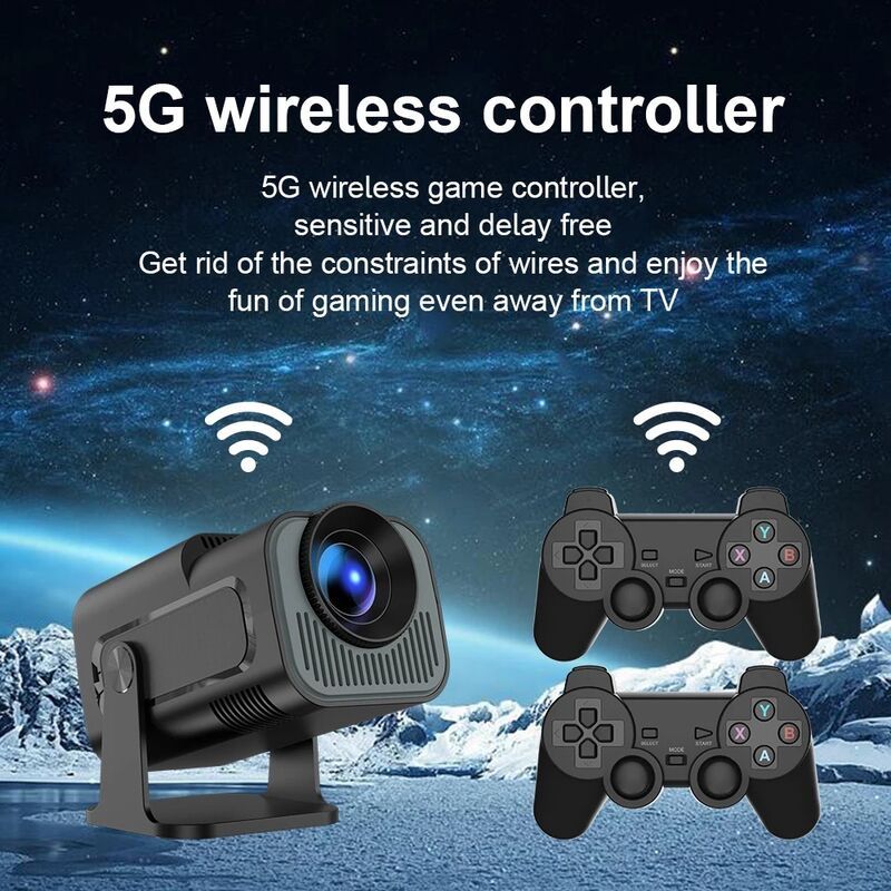 Projector HY320 MINI 2-IN-1 Professional Chip Android Projector With 2 Wireless Game Controllers Built-in 20000+ Games,Shenzhen Weihong Technology Co., Ltd.,Projector HY320 MINI 2-IN-1 Professional Chip Android Projector With 2 Wireless Game Controllers Built-in 20000+ Games