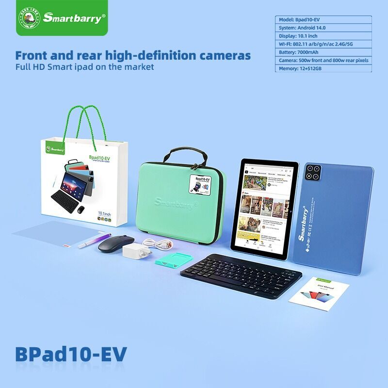جهاز لوحي NPad10-EV بنظام أندرويد، شاشة 10.1 بوصة، معالج ثماني النواة، كاميرتان، شريحتان SIM، يدعم مكالمات 3G، بلوتوث، واي فاي، من إنتاج شركة Shenzhen Weihong Technology Co., Ltd.