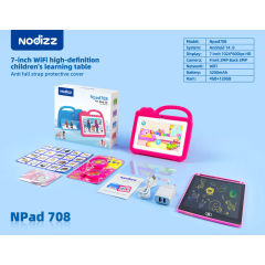 جهاز Npad708 اللوحي الجديد للأطفال، بنمط رسوم متحركة، بشاشة 7 بوصات، يعمل بنظام أندرويد، مناسب للتعلم والألعاب، هدية مثالية للأطفال. من إنتاج شركة Shenzhen Weihong Technology Co., Ltd.