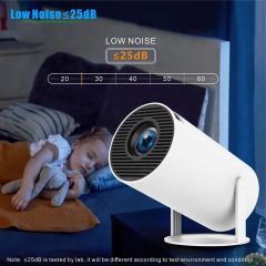 Портативный смарт-проектор HY300 Pro на Android 11 с поддержкой 4K-видео, Bluetooth и Full HD, короткофокусный, по заводской цене. Shenzhen Weihong Technology Co., Ltd.