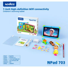 جهاز Npad703 اللوحي الجديد للأطفال بنمط كرتوني، شاشة 7 بوصة، نظام أندرويد، ألعاب تعليمية، هدية مثالية للأطفال، من شركة Shenzhen Weihong Technology Co., Ltd.