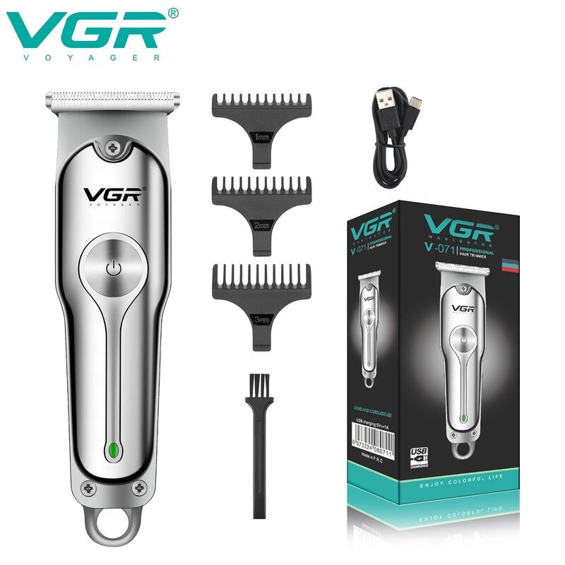 ماكينة تشذيب الشعر VGR V071 الاحترافية اللاسلكية، ماكينة قص الشعر الكهربائية بدون قص، متوفرة بالجملة من شركة Shenzhen Weihong Technology Co., Ltd.