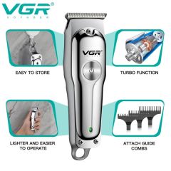 ماكينة تشذيب الشعر VGR V071 الاحترافية اللاسلكية، ماكينة قص الشعر الكهربائية بدون قص، متوفرة بالجملة من شركة Shenzhen Weihong Technology Co., Ltd.