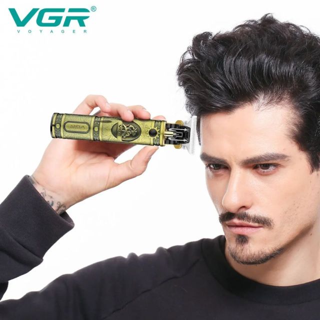 ماكينة حلاقة الشعر VGR V085 الاحترافية القابلة لإعادة الشحن للعناية الشخصية، بتصميم كلاسيكي، مزودة بمقص نقش USB، وأداة تشذيب T9، وخاصية تقليل طول الشعر، من إنتاج شركة Shenzhen Weihong Technology Co., Ltd.
