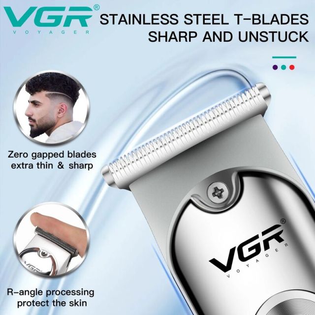 ماكينة تشذيب الشعر VGR V071 الاحترافية اللاسلكية، ماكينة قص الشعر الكهربائية بدون قص، متوفرة بالجملة من شركة Shenzhen Weihong Technology Co., Ltd.