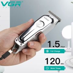 ماكينة تشذيب الشعر VGR V071 الاحترافية اللاسلكية، ماكينة قص الشعر الكهربائية بدون قص، متوفرة بالجملة من شركة Shenzhen Weihong Technology Co., Ltd.