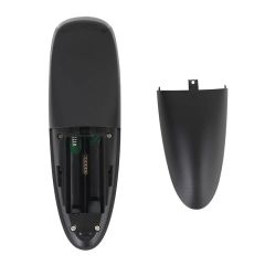 جهاز تحكم عن بعد لاسلكي G10S Air Mouse مزود بخاصية التحكم الصوتي، يعمل بتردد 2.4 جيجاهرتز، مزود بجيروسكوب وخاصية التعلم بالأشعة تحت الحمراء، متوافق مع أجهزة H96 MAX وX88 PRO وX96 MAX وAndroid TV Box HK1، من إنتاج شركة Shenzhen Weihong Technology Co., Ltd.