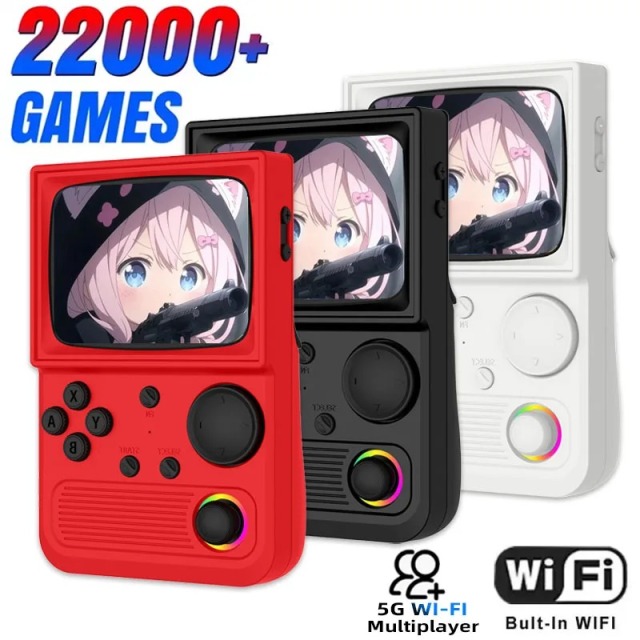 R36T Game Console Retro TV Handheld Gaming Console Support WIFI 3.5'' IPS Screen 22000+ Game Portable Pocket Video Player,Shenzhen Weihong Technology Co., Ltd.,R36T Game Console Retro TV Handheld Gaming Console Support WIFI 3.5'' IPS Screen 22000+ Game Portable Pocket Video Player