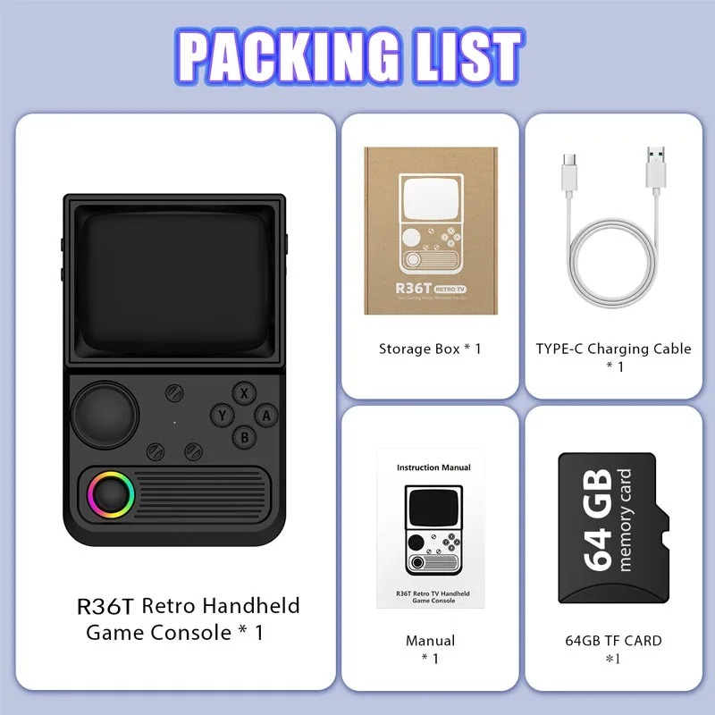 R36T Game Console Retro TV Handheld Gaming Console Support WIFI 3.5'' IPS Screen 22000+ Game Portable Pocket Video Player,Shenzhen Weihong Technology Co., Ltd.,R36T Game Console Retro TV Handheld Gaming Console Support WIFI 3.5'' IPS Screen 22000+ Game Portable Pocket Video Player