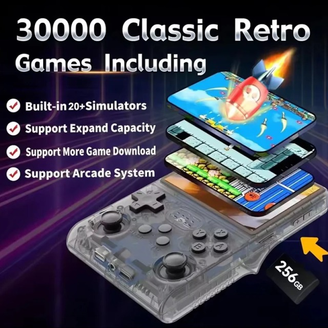 R40S Pro Game Console Linux System 3.5 Inch IPS Screen Portable Pocket Video Player 30000+ Games Retro Handheld Game,Shenzhen Weihong Technology Co., Ltd.,R40S Pro Game Console Linux System 3.5 Inch IPS Screen Portable Pocket Video Player 30000+ Games Retro Handheld Game