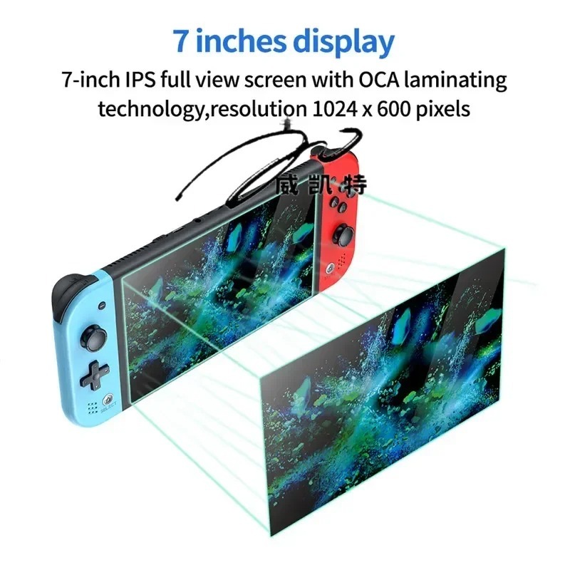 M20 Pro 7inch Screen 64/128GB for PS1 PSP 3D Game Console Video TV Output Supports Dual Player and Doubles Controllers,Shenzhen Weihong Technology Co., Ltd.,M20 Pro 7inch Screen 64/128GB for PS1 PSP 3D Game Console Video TV Output Supports Dual Player and Doubles Controllers