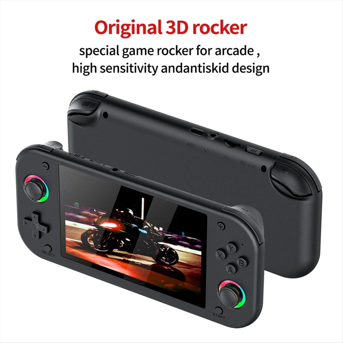 M26 Handheld Retro Game Console 5.0 Inch IPS Screen Linux System Joystick RGB Lightning Video Game Console Player,Shenzhen Weihong Technology Co., Ltd.,M26 Handheld Retro Game Console 5.0 Inch IPS Screen Linux System Joystick RGB Lightning Video Game Console Player
