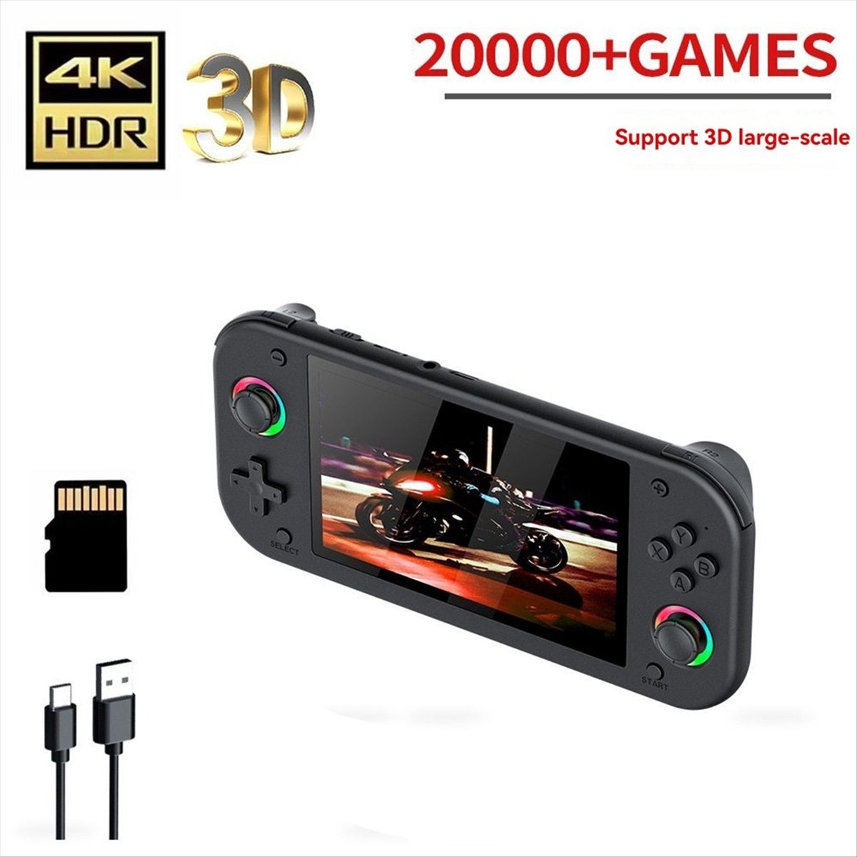 M26 Handheld Retro Game Console 5.0 Inch IPS Screen Linux System Joystick RGB Lightning Video Game Console Player,Shenzhen Weihong Technology Co., Ltd.,M26 Handheld Retro Game Console 5.0 Inch IPS Screen Linux System Joystick RGB Lightning Video Game Console Player