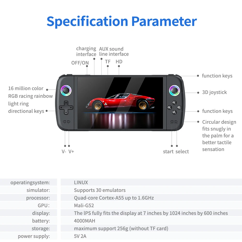 Factory Price M27 Game Console Portable Pocket Retro Handheld Video Game Console 7.0" IPS Screen,Shenzhen Weihong Technology Co., Ltd.,Factory Price M27 Game Console Portable Pocket Retro Handheld Video Game Console 7.0" IPS Screen