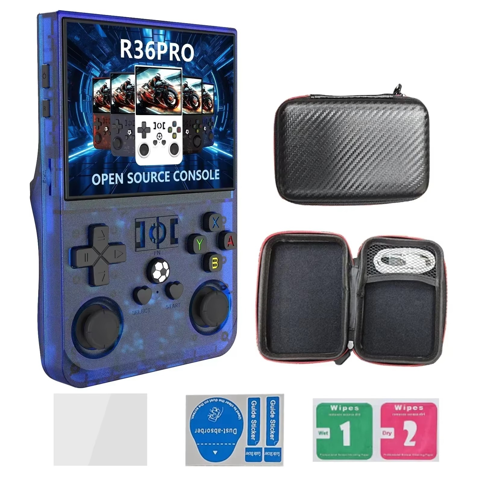 R36 PRO — портативная ретро-игровая консоль с открытым исходным кодом, работающая на Linux, с 3,5-дюймовым IPS-экраном и 128 ГБ игр, Shenzhen Weihong Technology Co., Ltd., R36 PRO — портативная ретро-игровая консоль с открытым исходным кодом, работающая на Linux, с 3,5-дюймовым IPS-экраном и 128 ГБ игр.