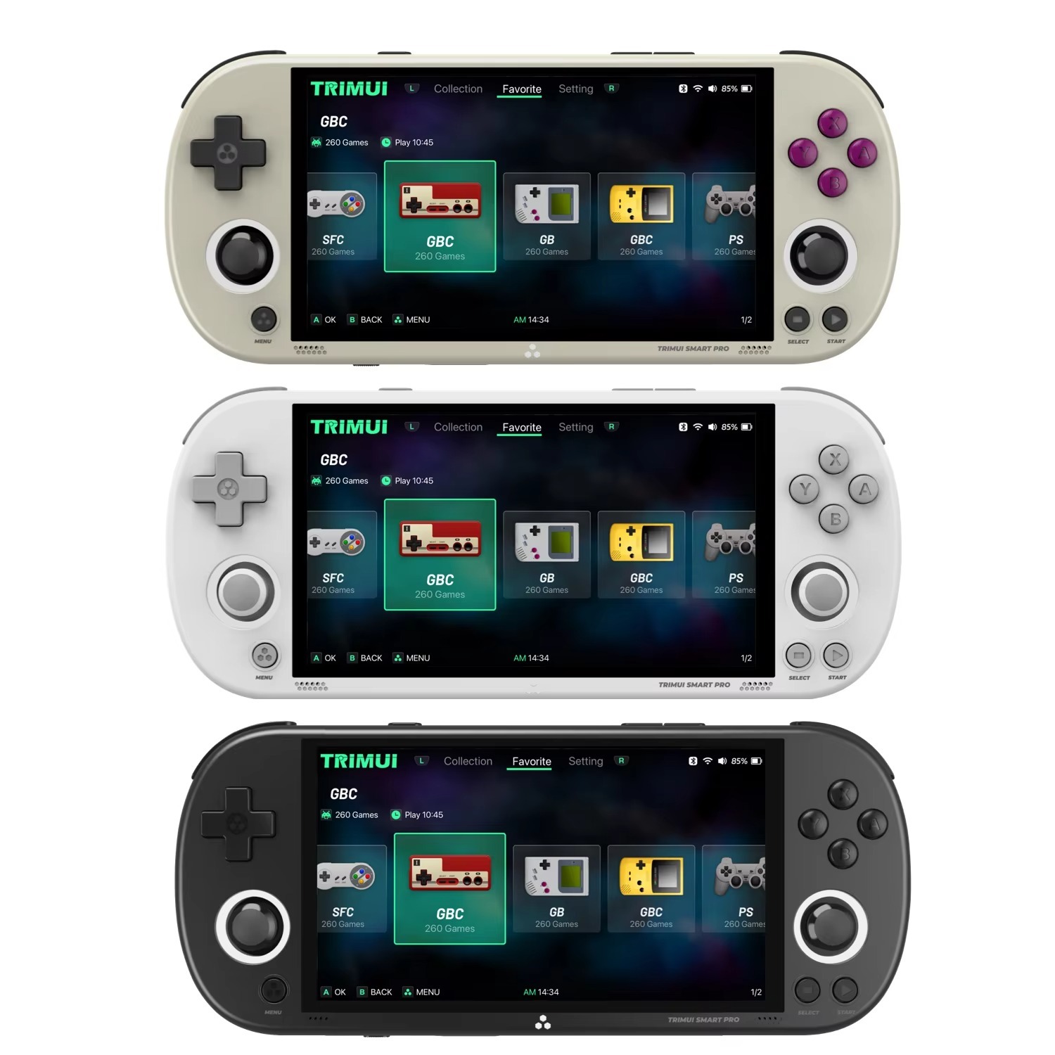 Trimui Smart Pro Handheld Game Console 4.96''IPS Screen Linux System Joystick RGB Lighting Smartpro Retro Video Game Player,Shenzhen Weihong Technology Co., Ltd.,Trimui Smart Pro Handheld Game Console 4.96''IPS Screen Linux System Joystick RGB Lighting Smartpro Retro Video Game Player
