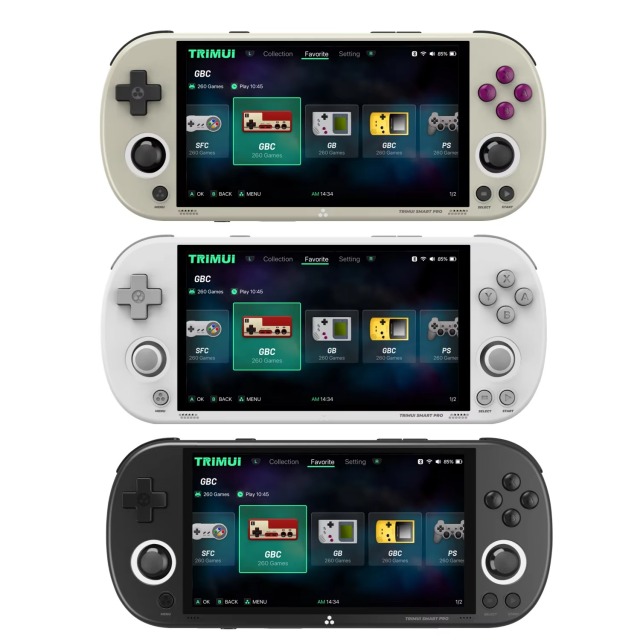 Trimui Smart Pro Handheld Game Console 4.96''IPS Screen Linux System Joystick RGB Lighting Smartpro Retro Video Game Player,Shenzhen Weihong Technology Co., Ltd.,Trimui Smart Pro Handheld Game Console 4.96''IPS Screen Linux System Joystick RGB Lighting Smartpro Retro Video Game Player