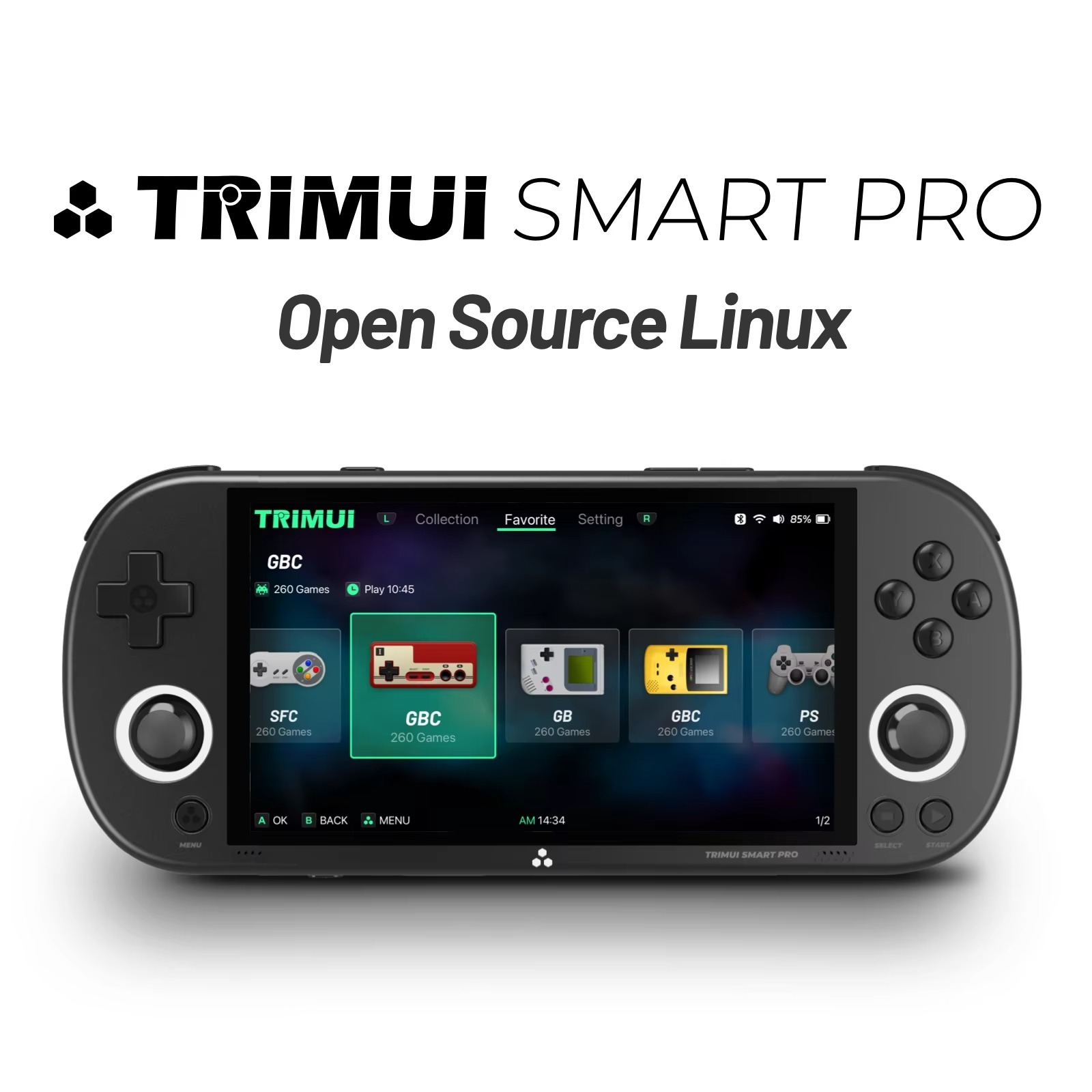 Trimui Smart Pro Handheld Game Console 4.96''IPS Screen Linux System Joystick RGB Lighting Smartpro Retro Video Game Player,Shenzhen Weihong Technology Co., Ltd.,Trimui Smart Pro Handheld Game Console 4.96''IPS Screen Linux System Joystick RGB Lighting Smartpro Retro Video Game Player