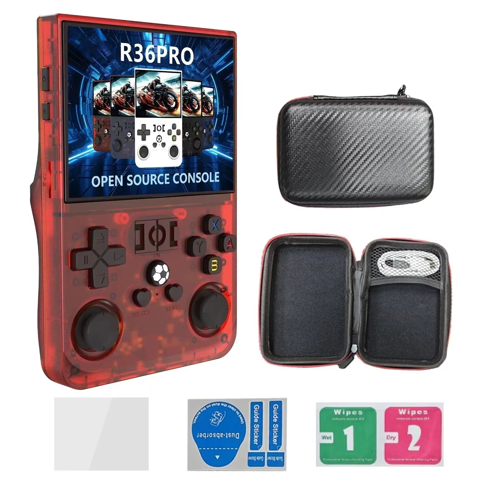 R36 PRO — портативная ретро-игровая консоль с открытым исходным кодом, работающая на Linux, с 3,5-дюймовым IPS-экраном и 128 ГБ игр, Shenzhen Weihong Technology Co., Ltd., R36 PRO — портативная ретро-игровая консоль с открытым исходным кодом, работающая на Linux, с 3,5-дюймовым IPS-экраном и 128 ГБ игр.