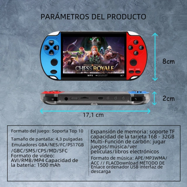 X7 Handheld Game 4.3 Inch HD Large 8G Screen Classic Game Retro Console Built-in 10000 Games Mini Handheld MP5 Video Game,Shenzhen Weihong Technology Co., Ltd.,10000 Games X7 Retro Handheld Game Console with 4.3 Inch LCD Screen 8GB TF Card Built-in MP5 Video Game Classic Game Console