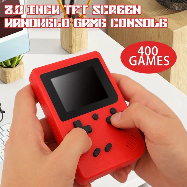 Retro Video Game Console 8-bit 3.0 Inch LCD Screen 400 Games Portable Mini Handheld Kids Game Console,Shenzhen Weihong Technology Co., Ltd.,Classic Retro Video Pocket Games Console Lcd Screen Built-in 400 Handheld Portable Mini Game Player for Boy Christmas Gift
