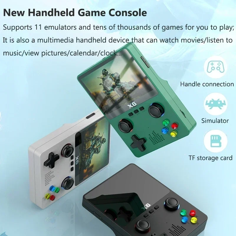 X6 Game Console Retro Video Game Console 3.5/4'' IPS Screen Portable Handheld Game Player 10000+,Shenzhen Weihong Technology Co., Ltd.,NEW X6 Game Console Retro Video Game Console 3.5'' IPS Screen Portable Handheld Game Player Classic Games Children Gifts