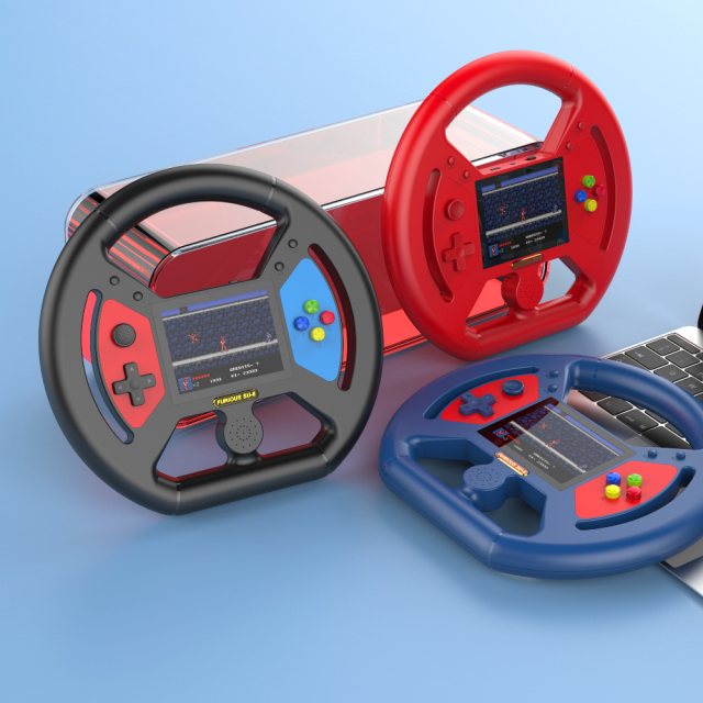 SU-8 Handheld Video Game Console for Steering Wheel Design Support TV Large Screen Output Two Game Player Built in 999 Games,Shenzhen Weihong Technology Co., Ltd.,SU-8 Handheld Video Game Console for Steering Wheel Design Support TV Large Screen Output Two Game Player Built in 999 Games