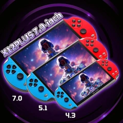 Консоль для видеоигр X12 Plus Retro, 10 000 игр, 7,1-дюймовый HD-экран, классический видеоматричный проигрыватель, поддержка выхода на телевизор, подарок для детей и взрослых