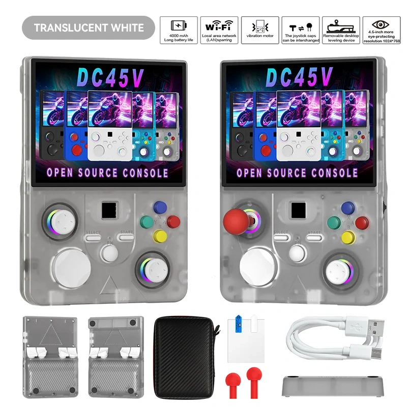 DC45V 4.5 Inch IPS Handheld Game Console RK3326 Open Source Linux Retro Game Player WIFI Vibration Motor 4000mAh 30+ Emulators,Shenzhen Weihong Technology Co., Ltd.,DC45V 4.5 Inch IPS Handheld Game Console RK3326 Open Source Linux Retro Game Player WIFI Vibration Motor 4000mAh 30+ Emulators